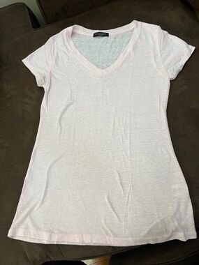 Love Cameron  Light Pink V-Neck Short Sleeve Tee
